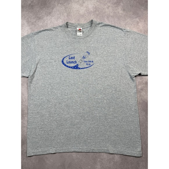 Lockheed Martin Titan IVB-36 Last Launch T-Shirt Gray XL Titan Centaur Space Tee